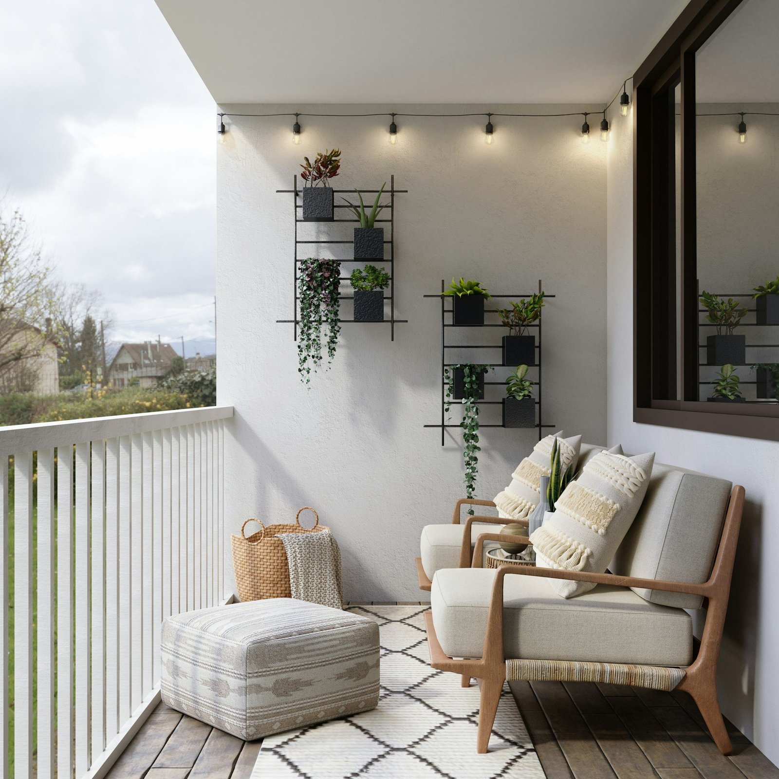 Cómo decorar un balcón pequeño y alargado: 7 claves