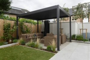 pérgola bioclimática retractil